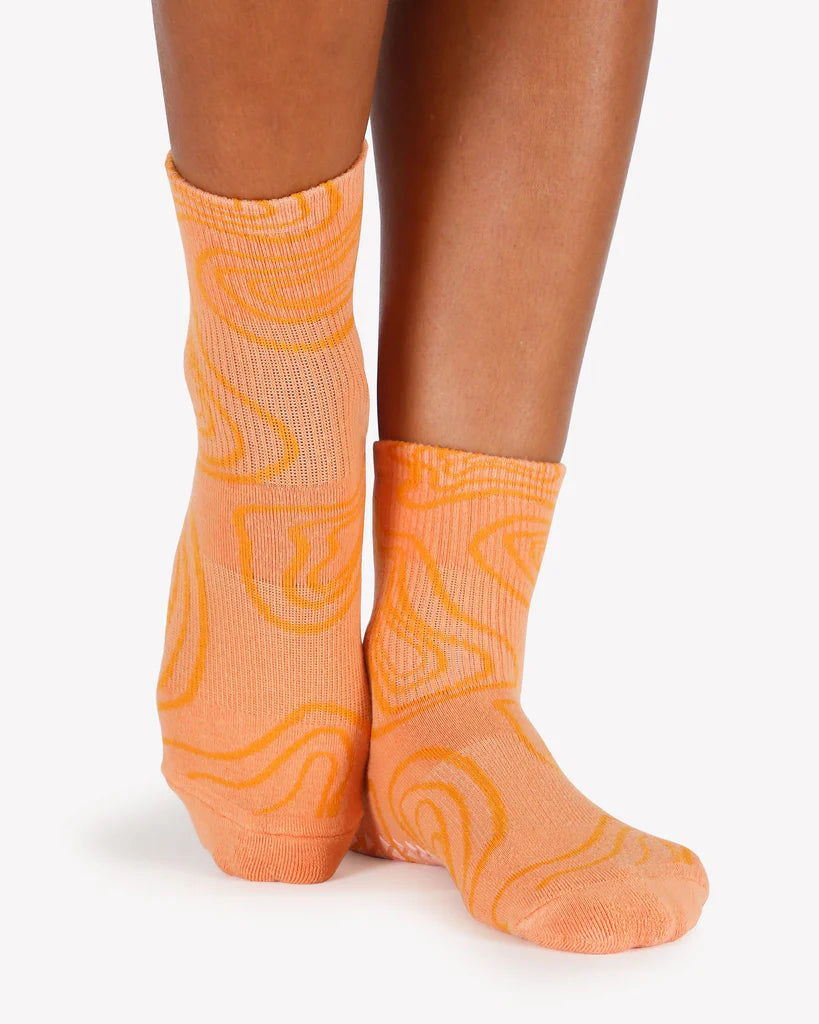 Topo Ankle Grip Sock Coral