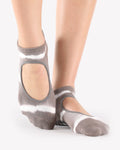 Shibori Grip Strap Sock Grey