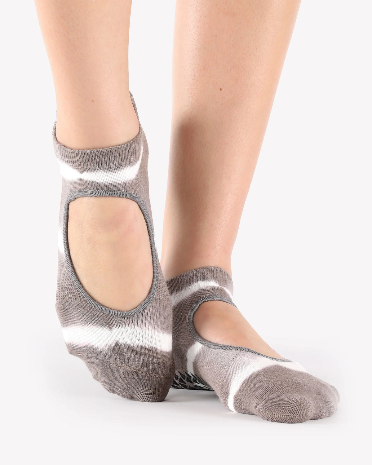 Shibori Grip Strap Sock Grey