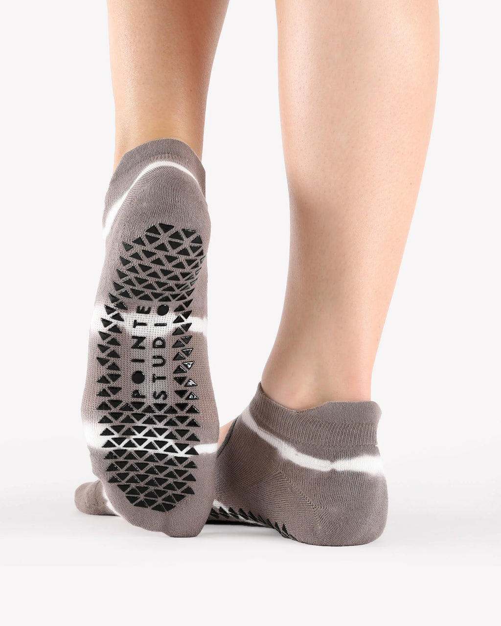 Shibori Grip Strap Sock Grey