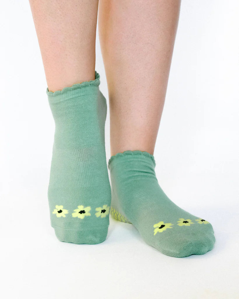 Blossom Thyme Full Foot Grip Sock