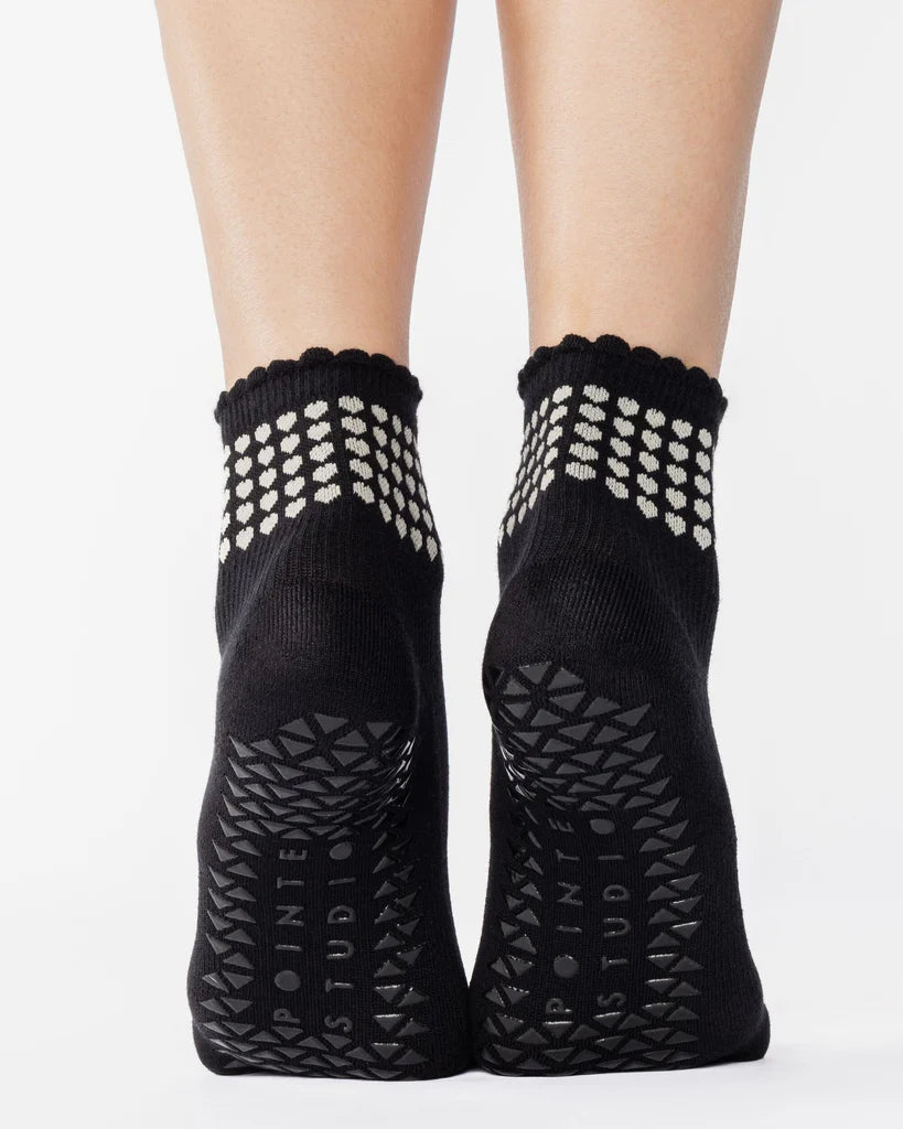 Sweetheart Ankle Grip Sock Black