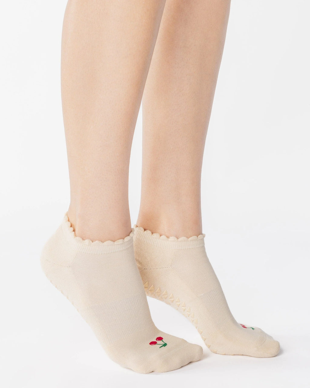 Cherry Full Foot Grip Socks