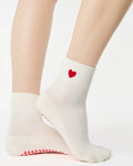Heart Ankle Grip Sock