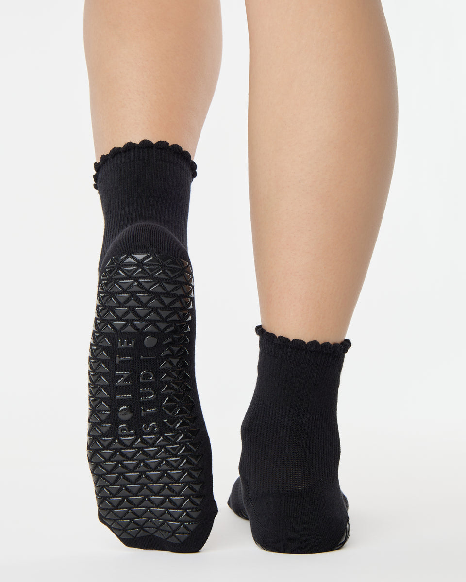 Cherry Ankle Grip Sock